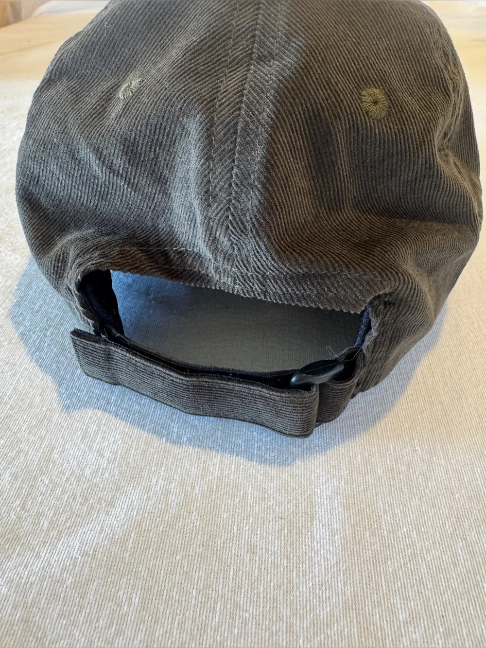 Vuori Corduroy Hat Brown Adjustable Strapback Baseball Cap Casual Outdoor